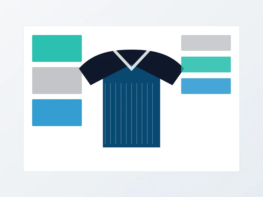 Activewear fabric panels and performance garment pieces